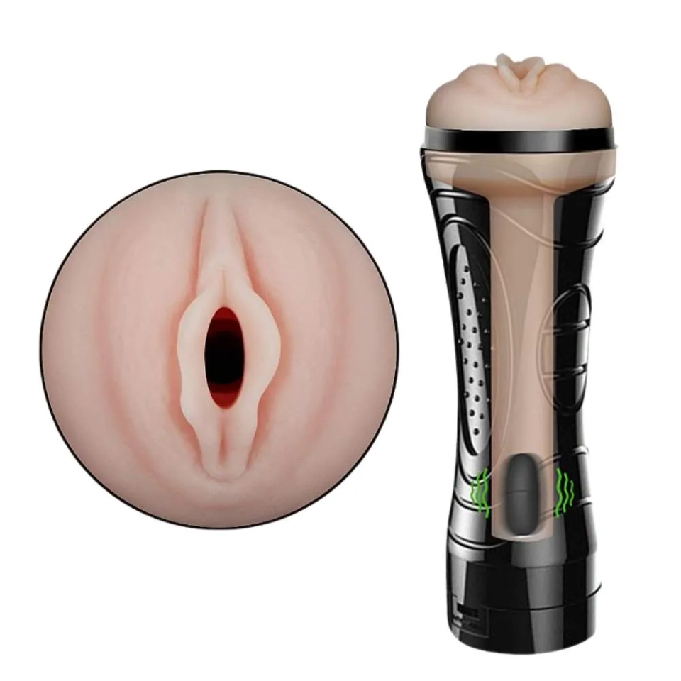 Masturbador Lanterna Com Vibro Em Formato De Vagina