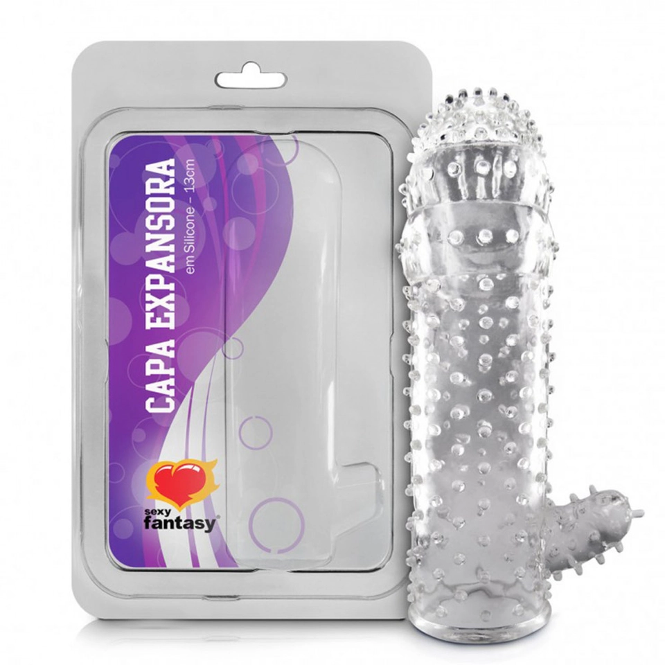 Capa Expansora com Estimulador 13cm Sexy Fantasy
