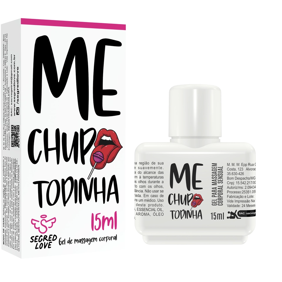 Gel Beijável Me Chupa Todinha 15ml Segred Love