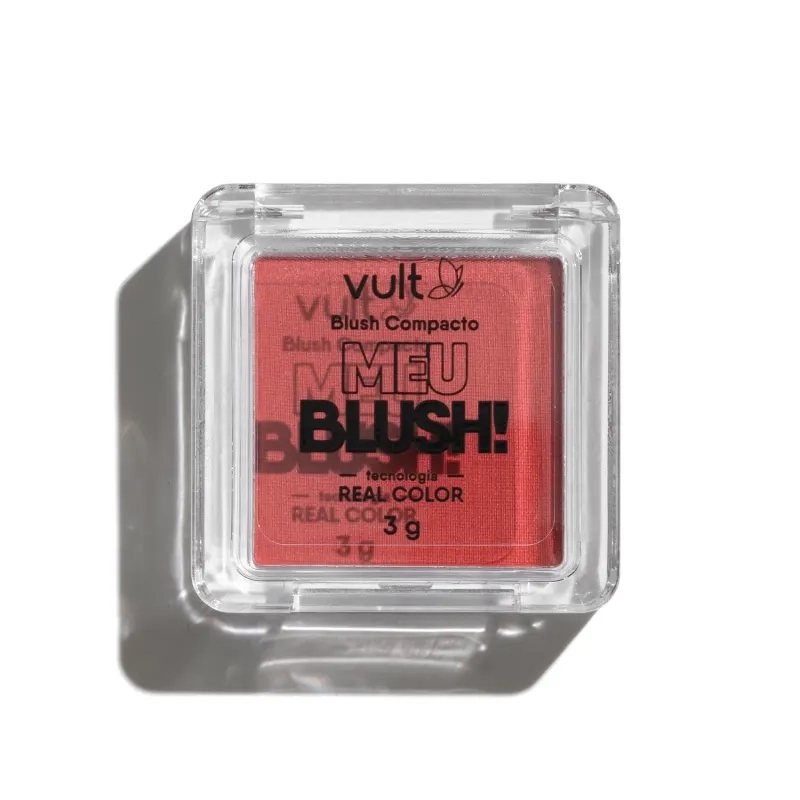 Blush Compacto Rosa Perolado Meu Blush! 3g Vult - 1