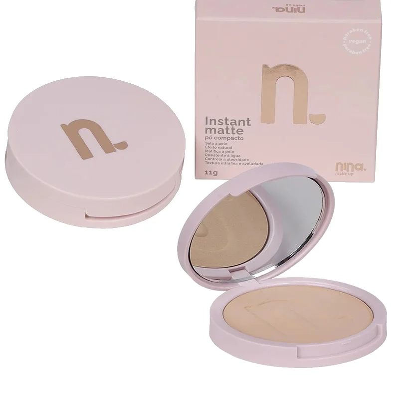 PÓ COMPACTO INSTANT MATTE - NINA MAKEUP