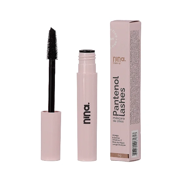 MÁSCARA DE CÍLIOS PANTENOL LASHES ALONGA E DEFINE - NINA MAKEUP - 1