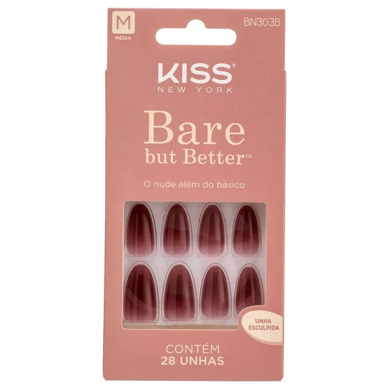 Unha Postiça Sem Cola Bare But Better Chemistry - Kiss New York