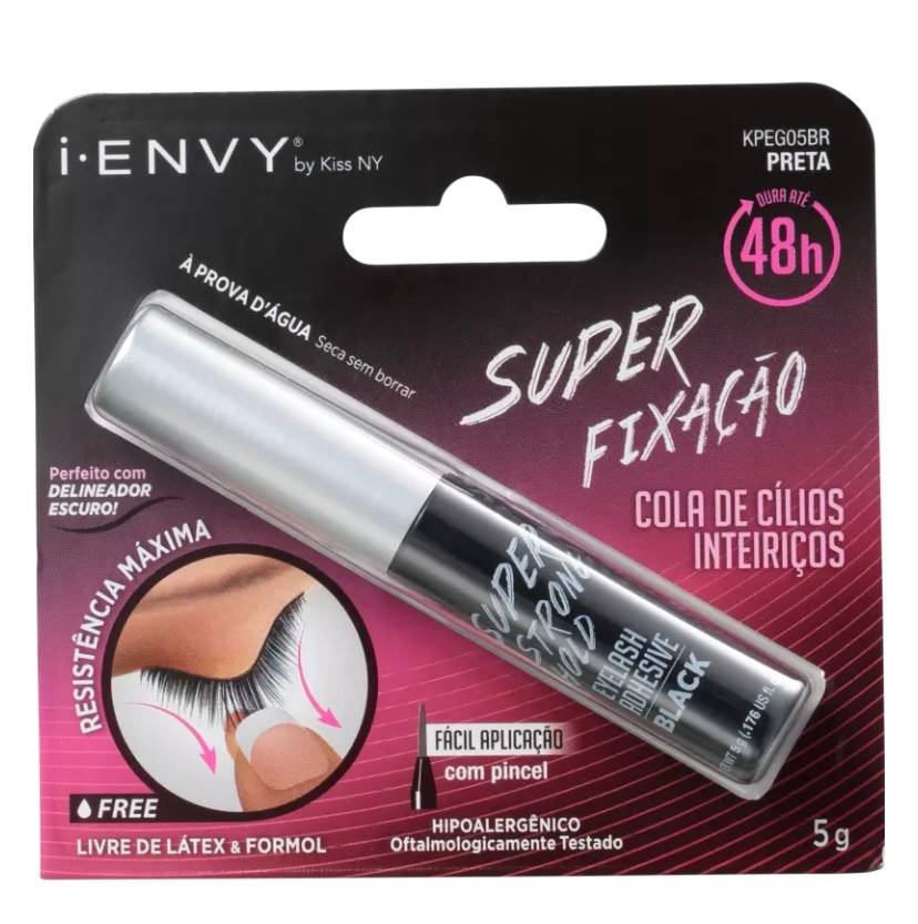 Cola para cílios super strong preta - RK Ruby Kiss - 1