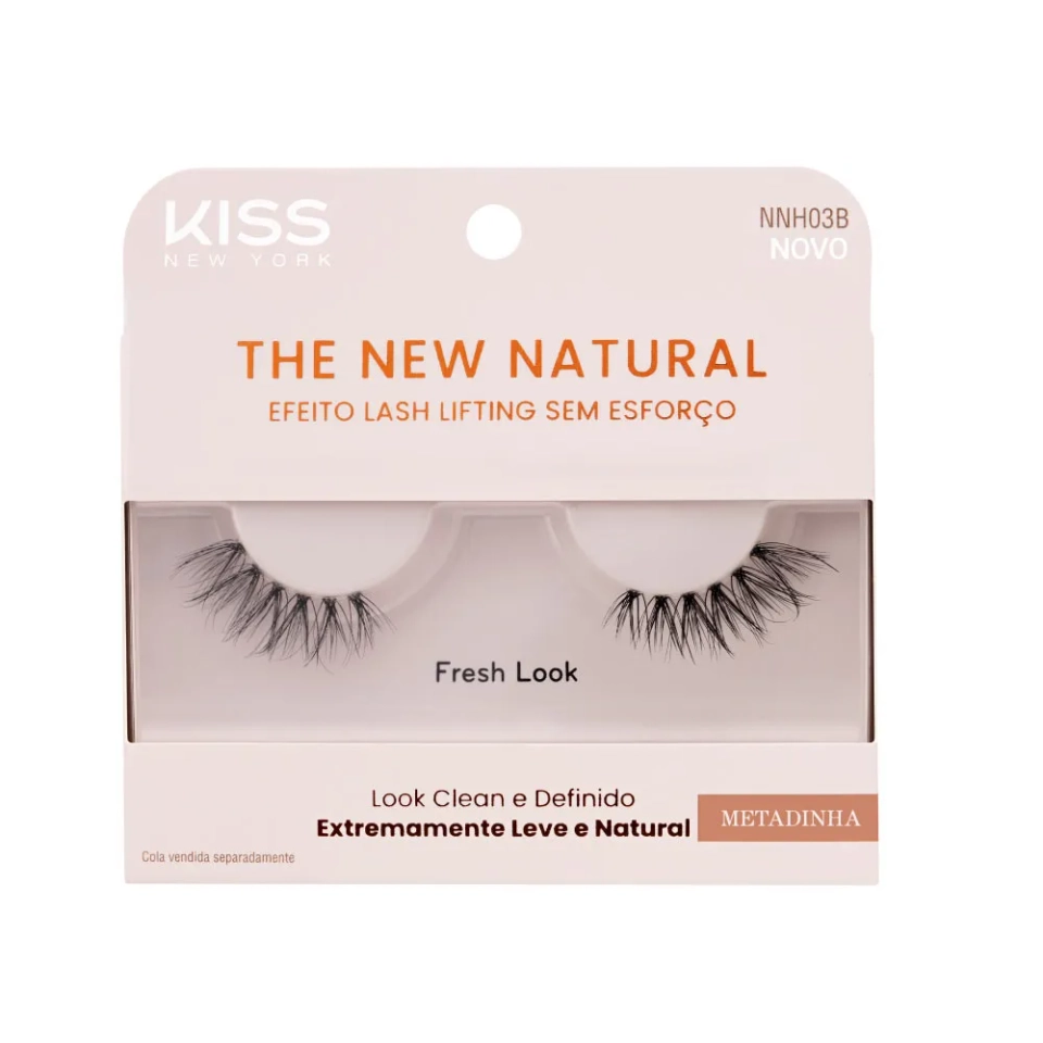 Cílios Postiços The New Natural Metadinha Fresh Look - Kiss New York - 1