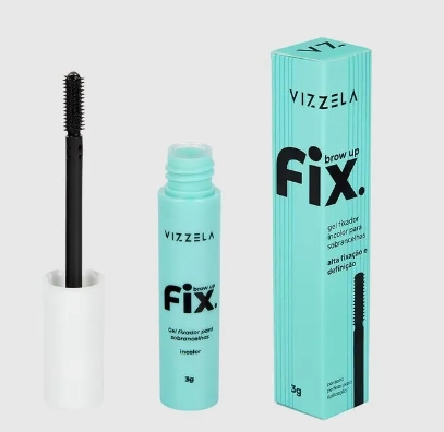 Brow up fix gel fixador para sobrancelhas incolor – vizzela - 1