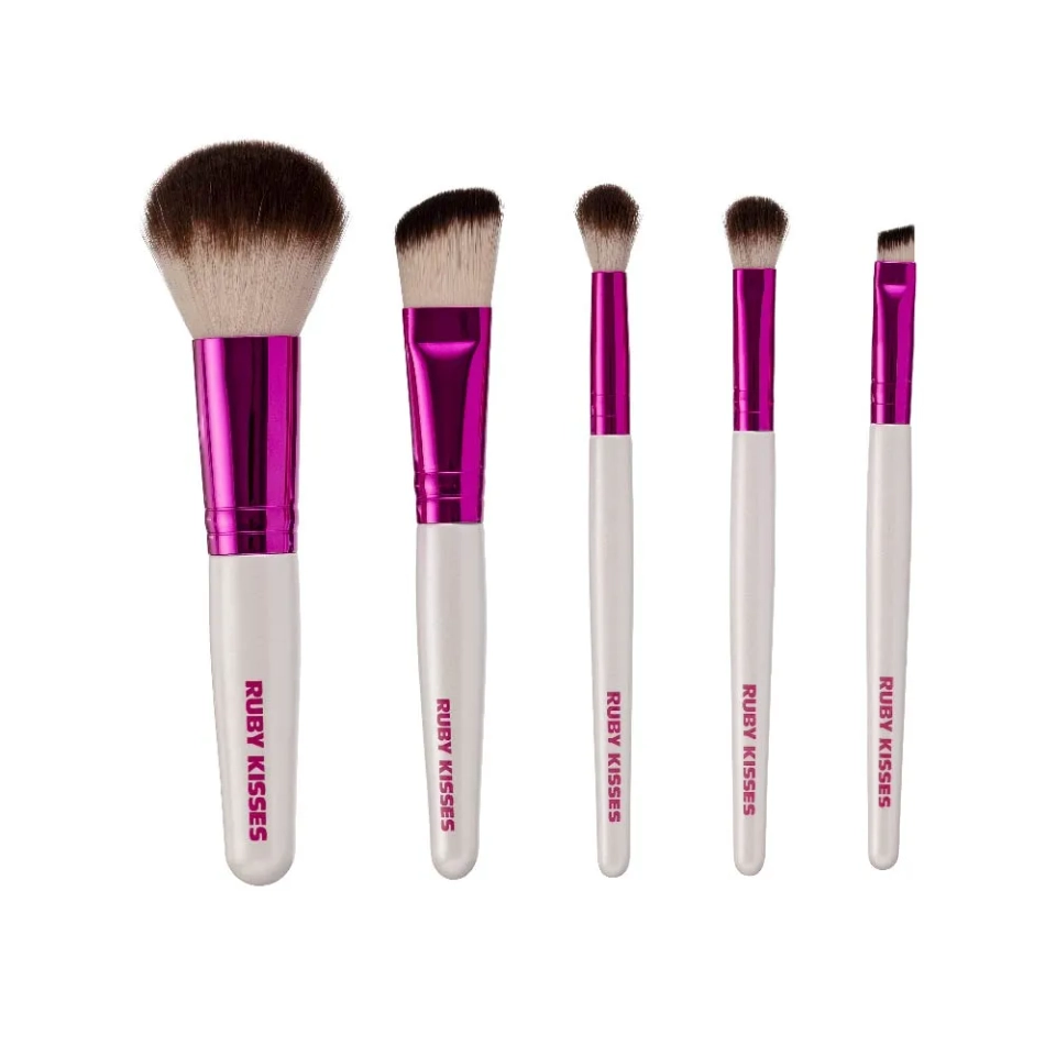 Kit de Pincéis Rosto e Olhos - Ruby Kisses - 1
