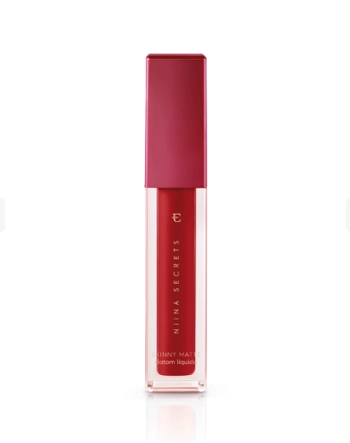 Batom Líquido Vermelho Hibisco - Niina Secrets  - 1