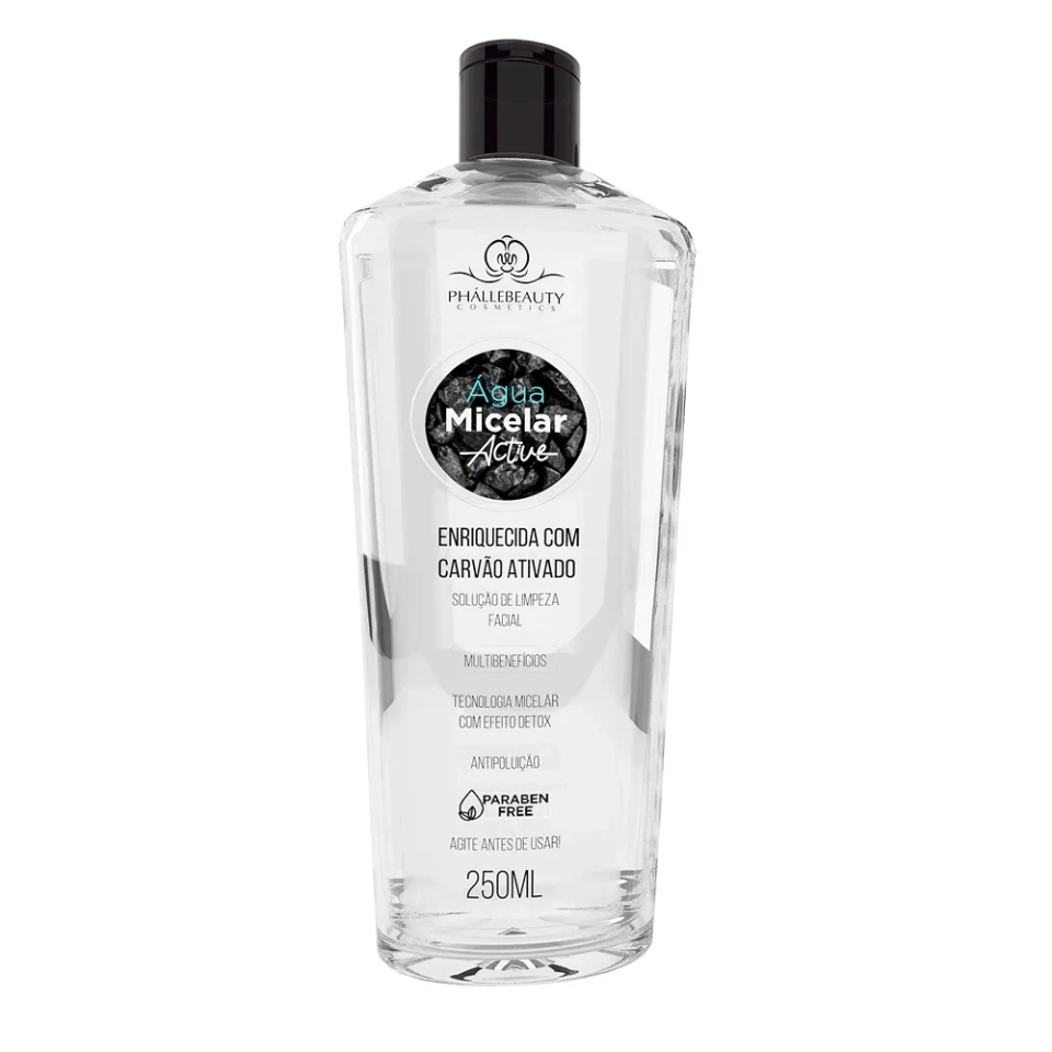 Agua Micelar Active Carvão Ativado - Phallebeauty 
