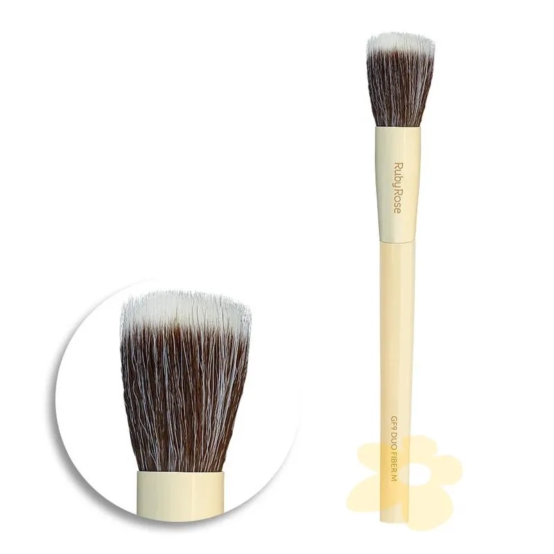 Pincel Duo Fiber M GF9 linha Glass - Ruby Rose - 1