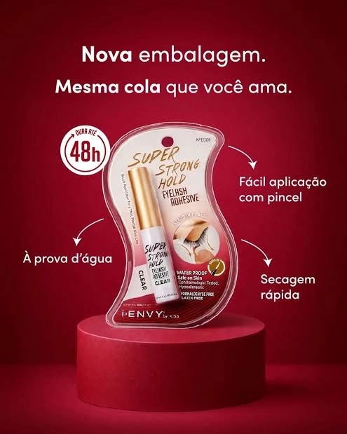 Cola para cílios Super Fixação Incolor - RK Ruby Kiss - imagem 2