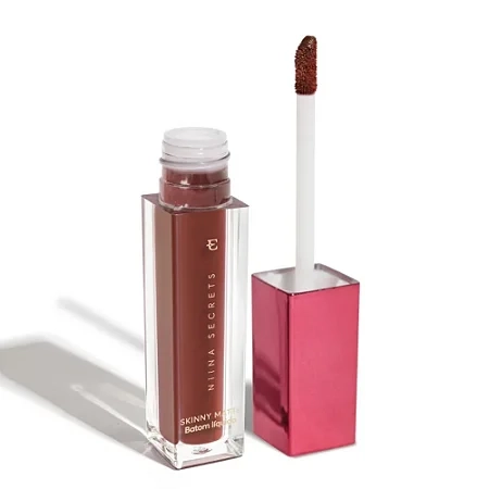 BATOM LÍQUIDO SKINNY MATTE CASTANHO BEGONIA - NIINA SECRETS  - 1