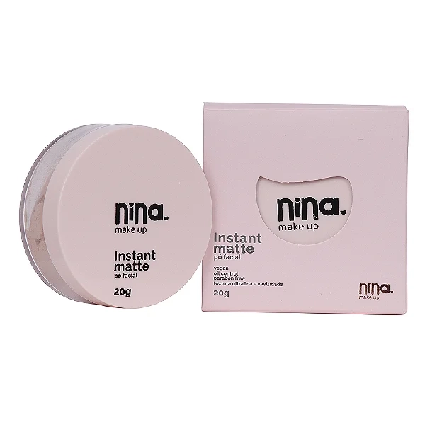 Pó Facial Instant Matte - Nina Makeup - 1