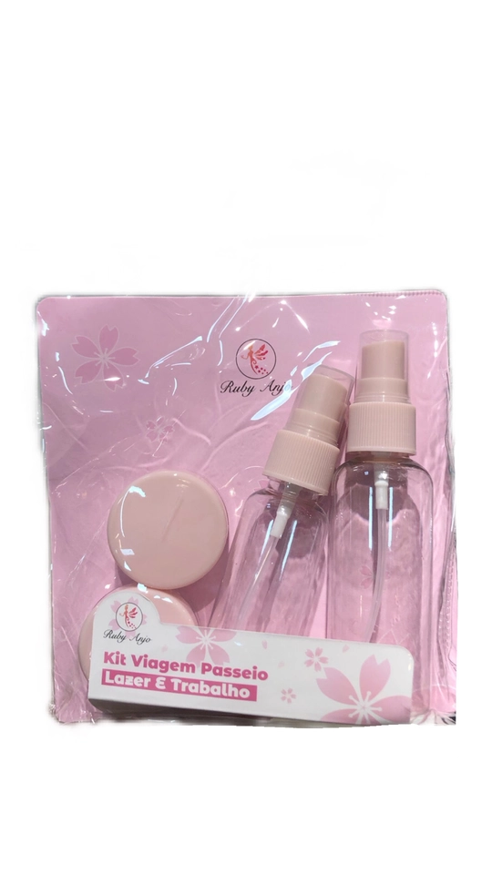 Kit frascos para viagem 4 peças - Ruby Anjo - 1