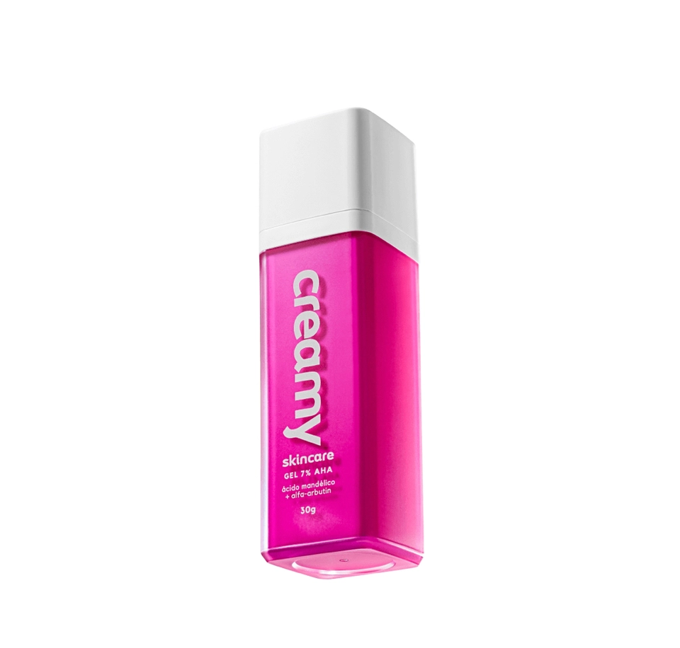 Gel clareador e antiacne 7%AHA Ácido Mandelico - Creamy Skincare