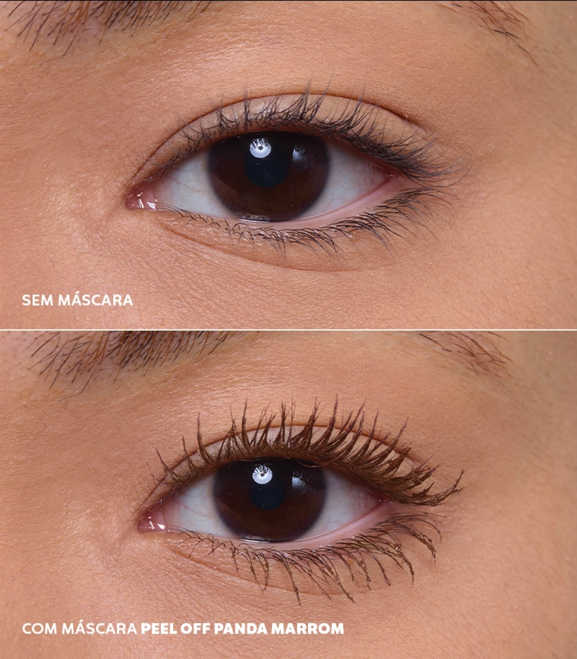 MÁSCARA PARA CÍLIOS PEEL OFF PANDA MARROM - Dailus - imagem 2