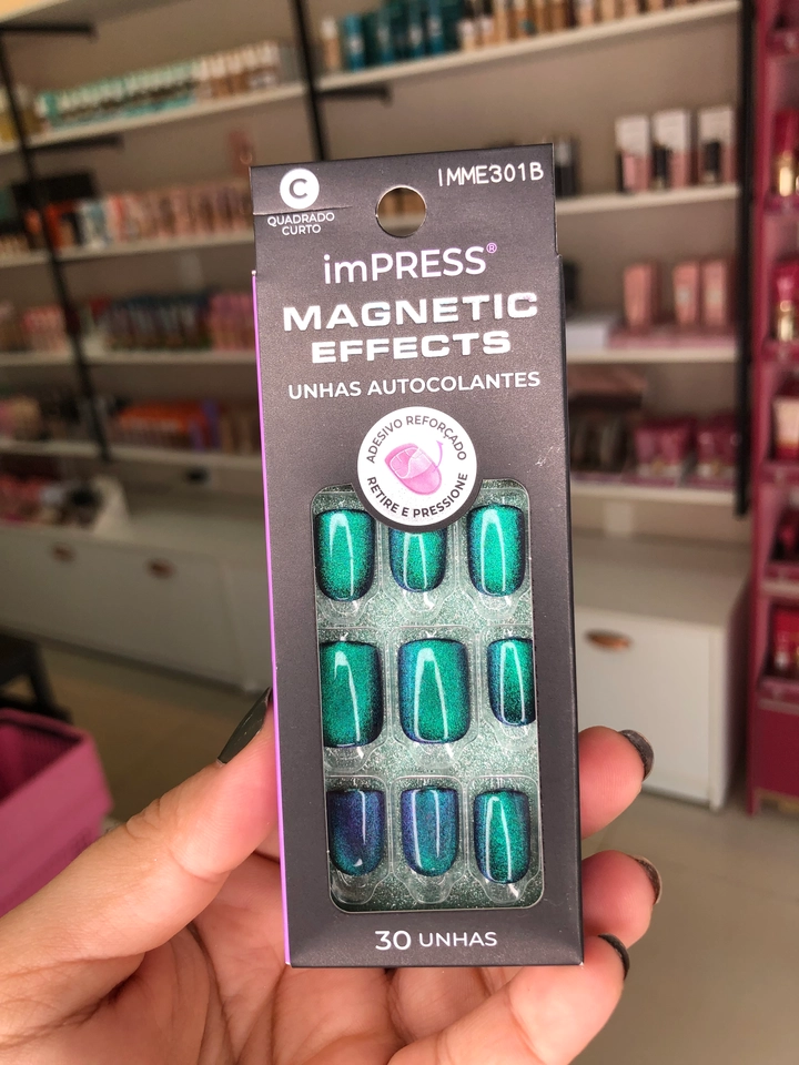 Unhas postiças magnéticas autocolantes - Kiss New York  - 3