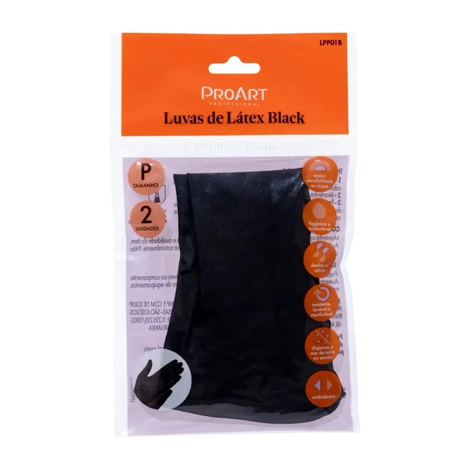 Luva de látex black P - 1