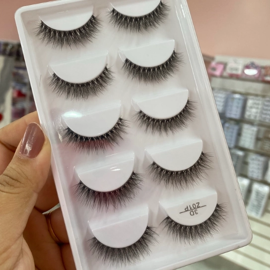 Cartela  de cílios 5 pares 3D Z01P