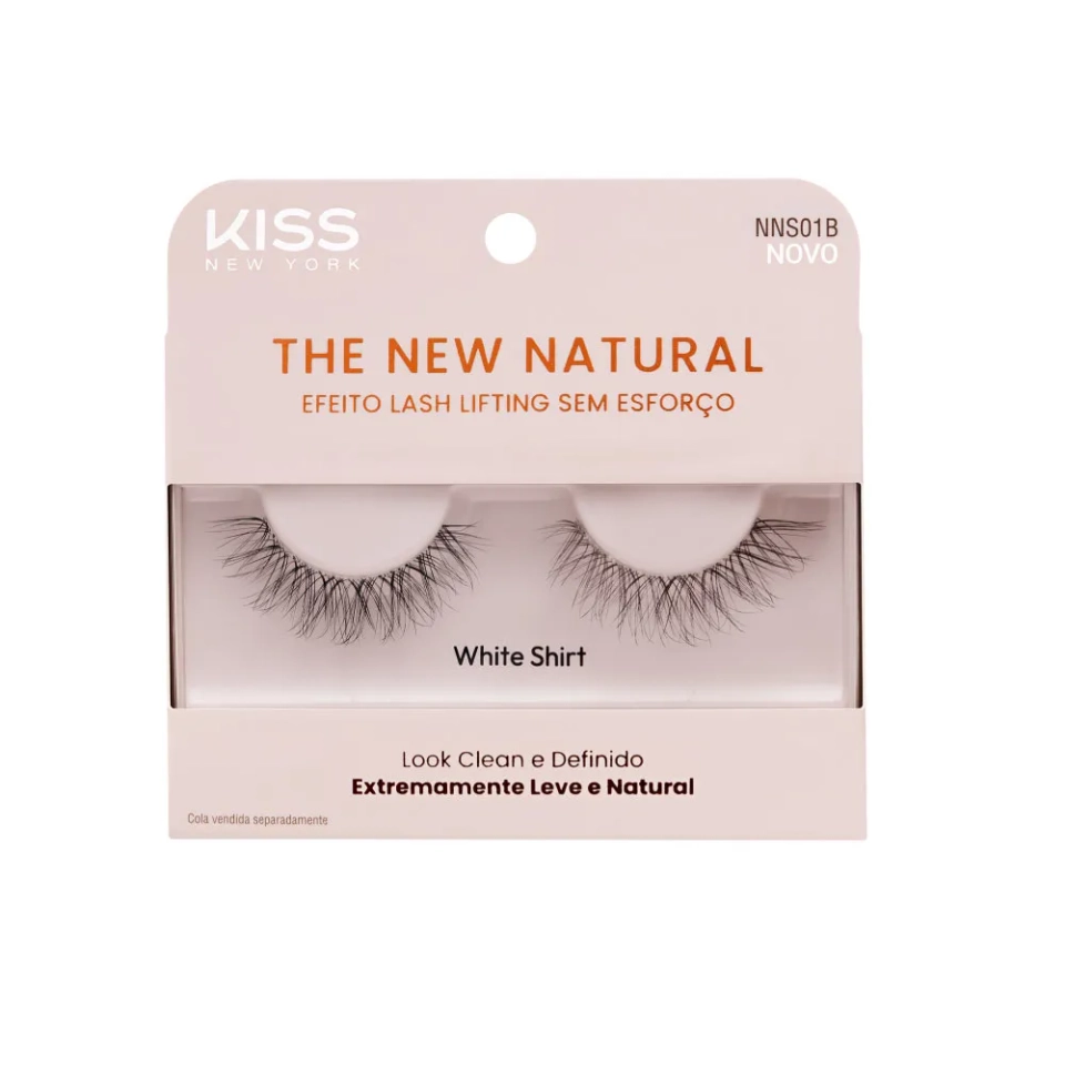 Cílios Postiços The New Natural White Shirt - Kiss New York - 1