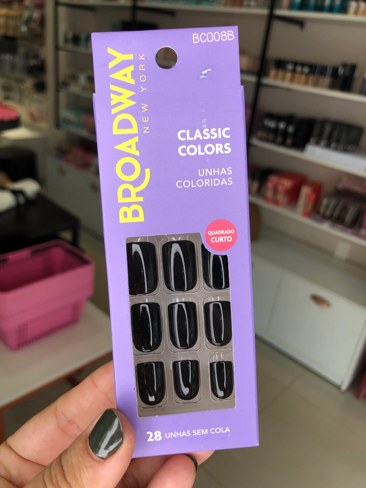 Unhas postiças Coloridas - Broadway New York 