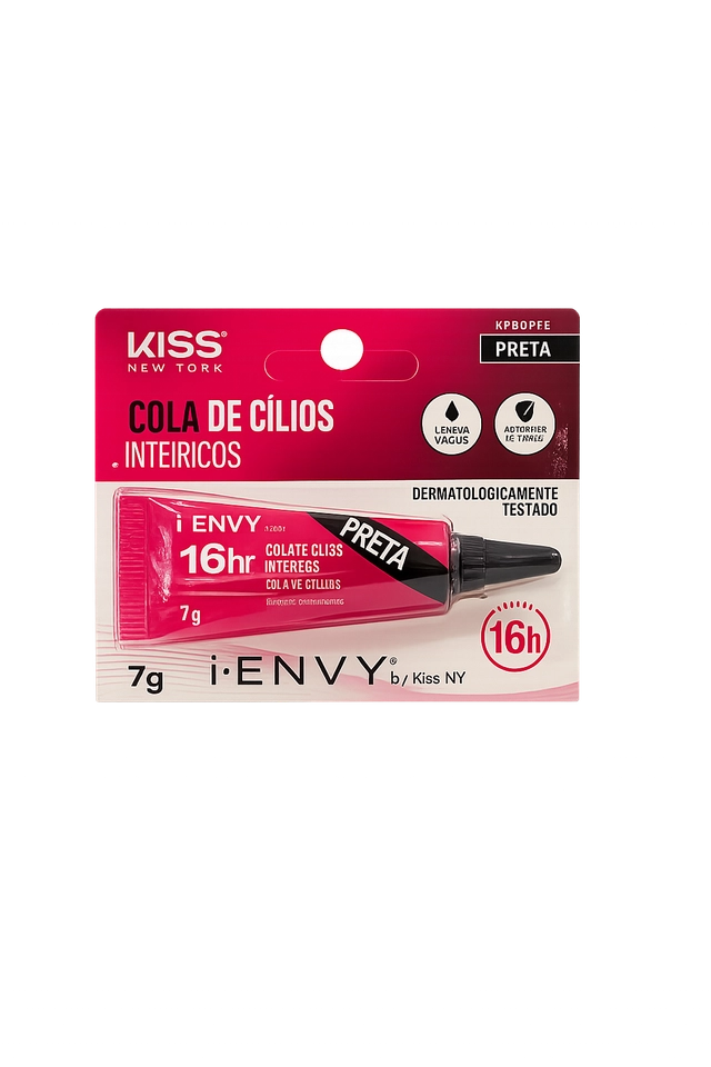 Cola de cílios postiços preta a prova d’água 16h - Rk by kiss