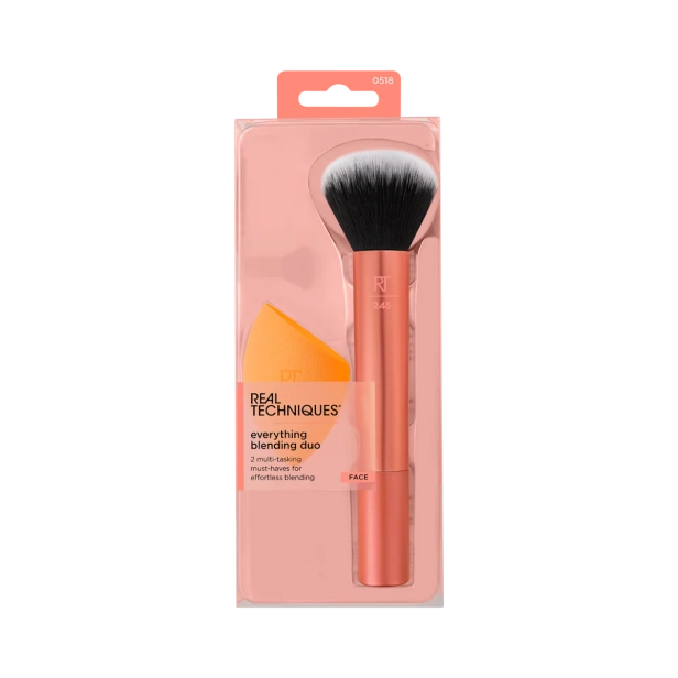 Kit Pincel E Esponja Real Techniques Everything Blending Duo