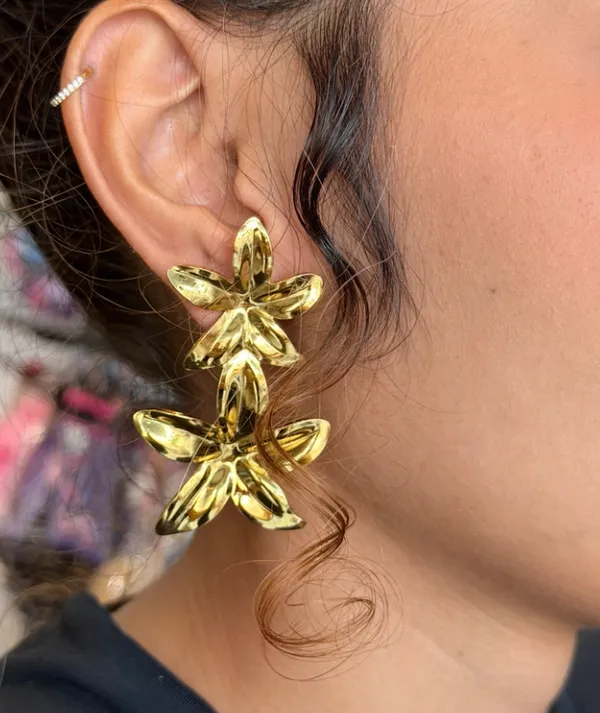 BRINCO FLOR DUPLA