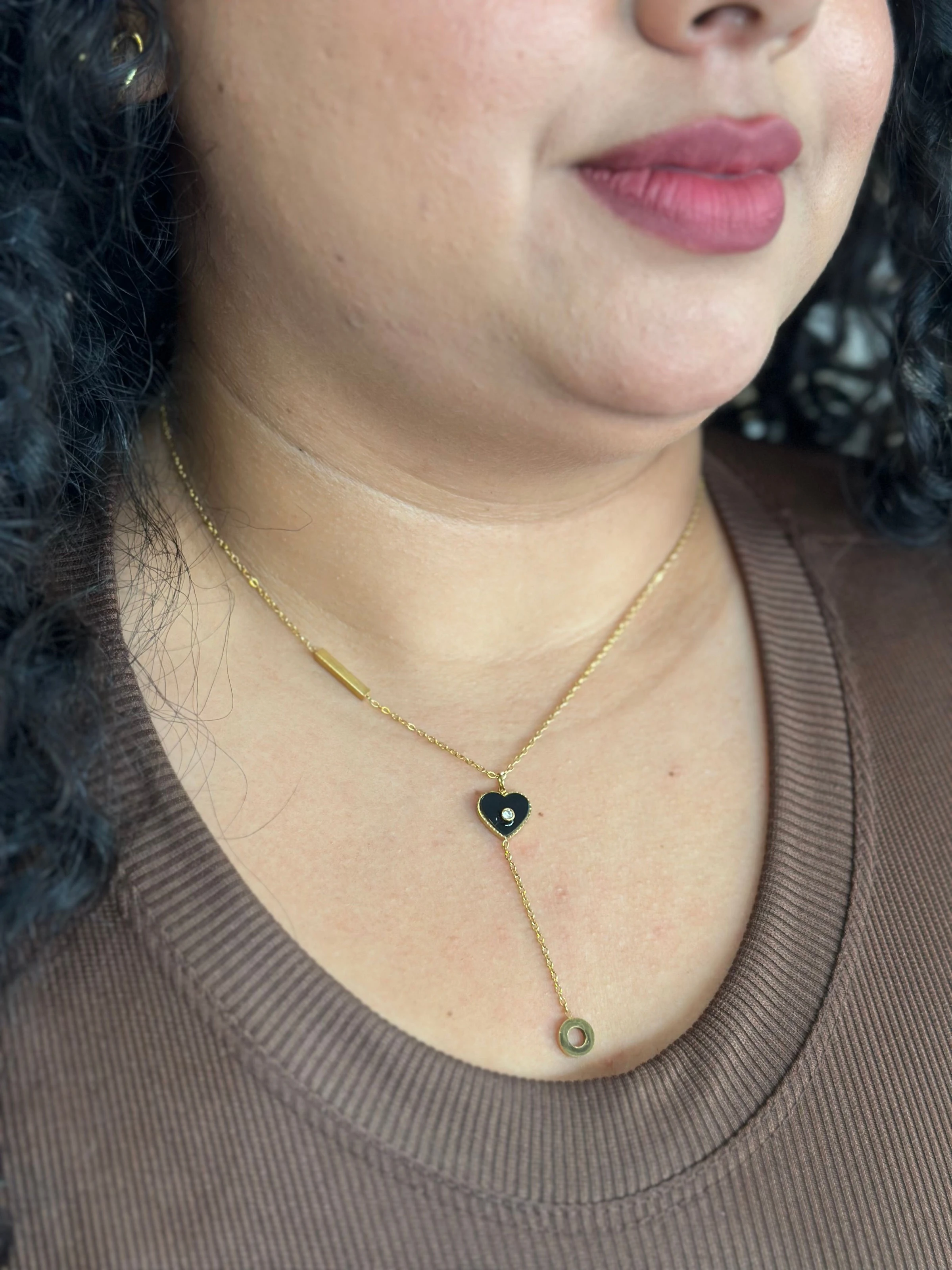 COLAR CORAÇÃO DOURADO - 1
