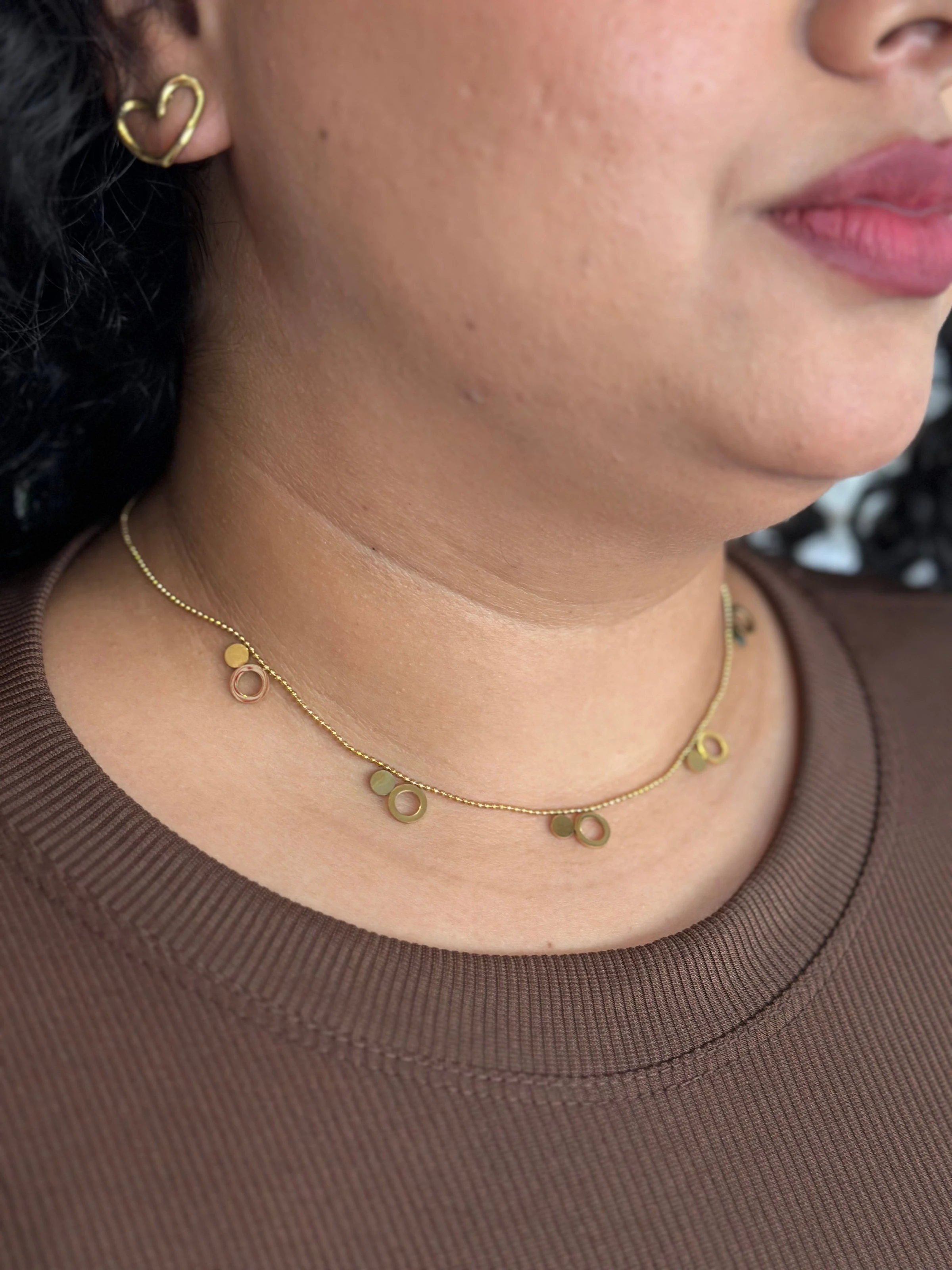 COLAR AÇO DOURADO - 1