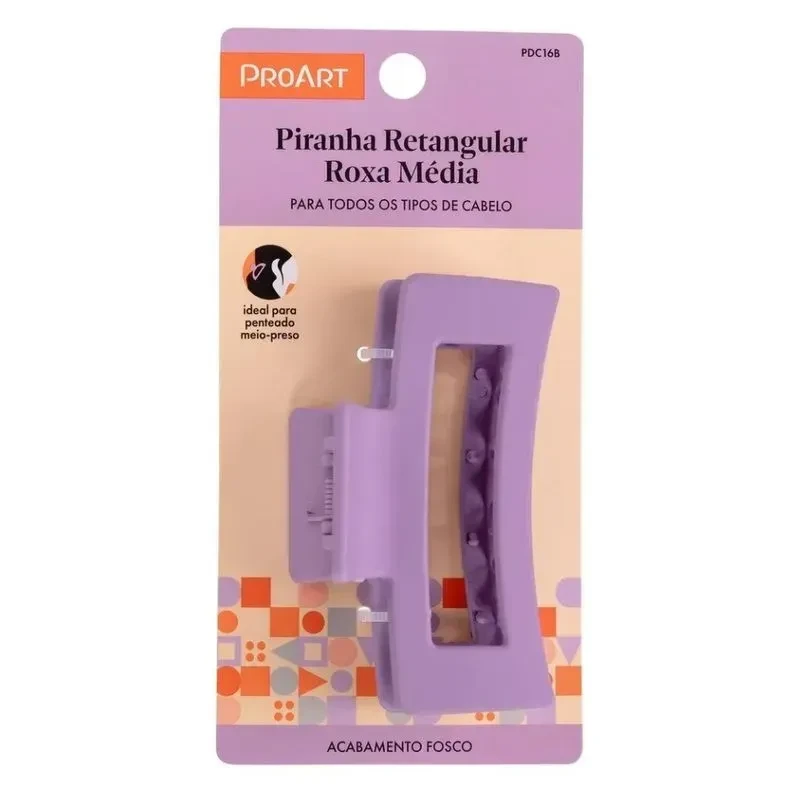 Piranha Retangular Roxa Média - Proart  - 1