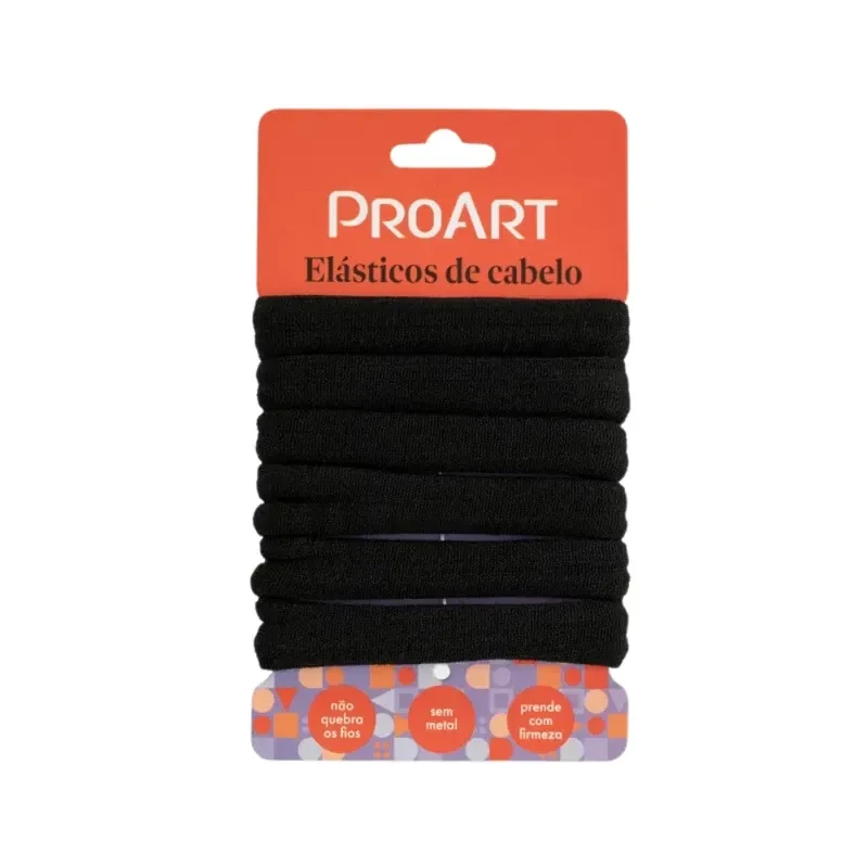 Elástico preto de cabelo - Proart  - 1