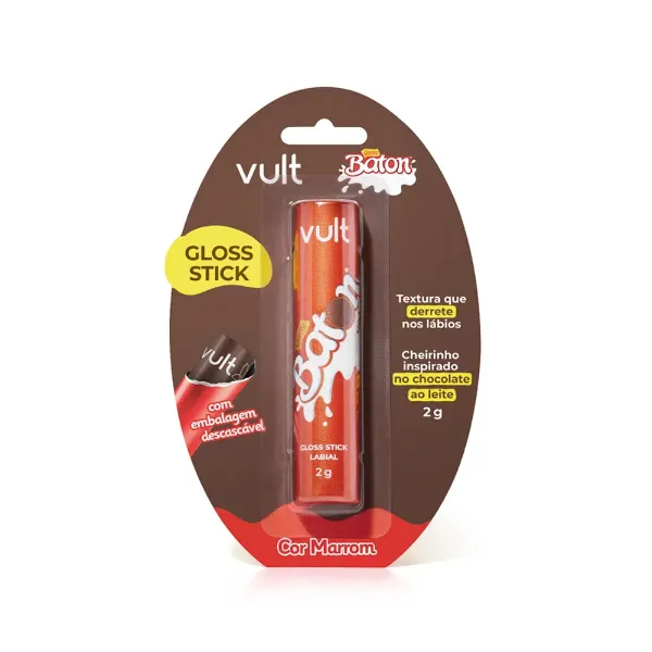 Gloss em Stick baton cor marrom - Vult