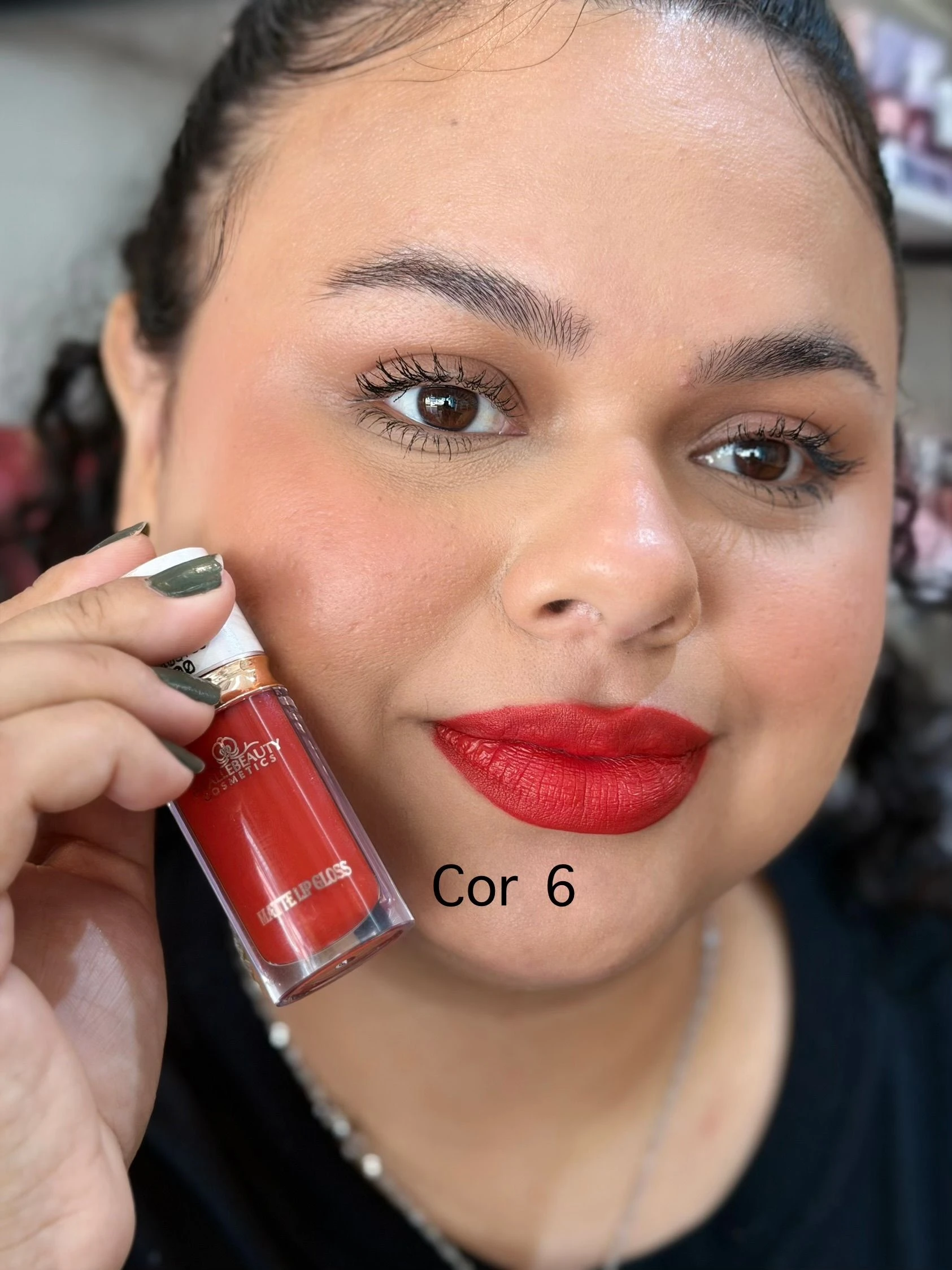 Batom líquido matte cor 6 - phallebeauty - 2