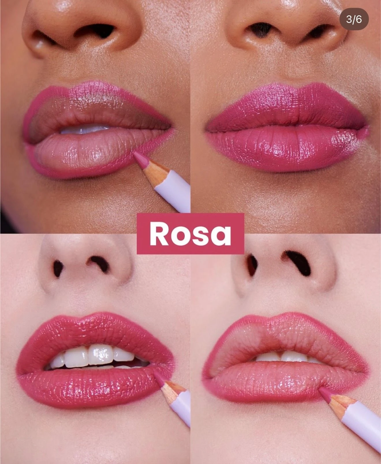 Lápis Delineador de Lábios Rosa Bauny  - 2