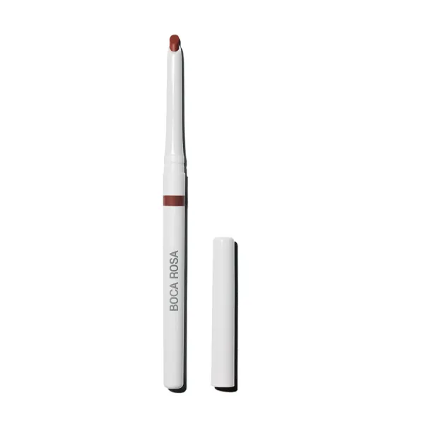Contorno labial castanho intenso - boca rosa 