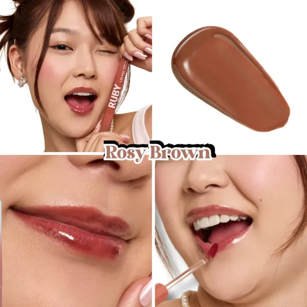 Lip Fix Glossy Tint Rosy Brown - Ruby Kisses - imagem 2