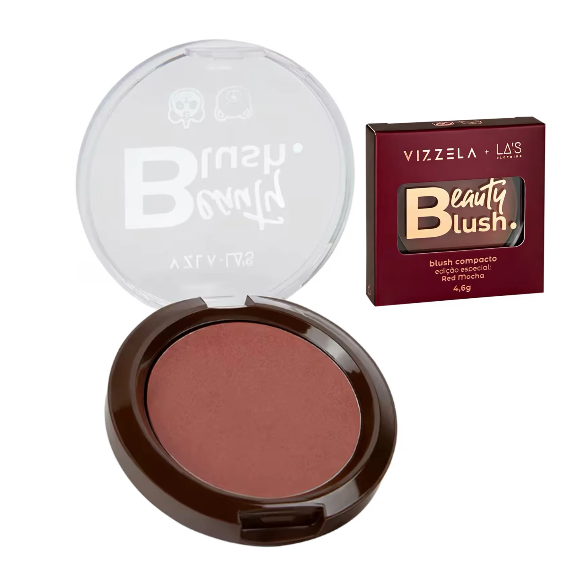 Beauty Blush Compacto Red Mocha - vizzela - 1