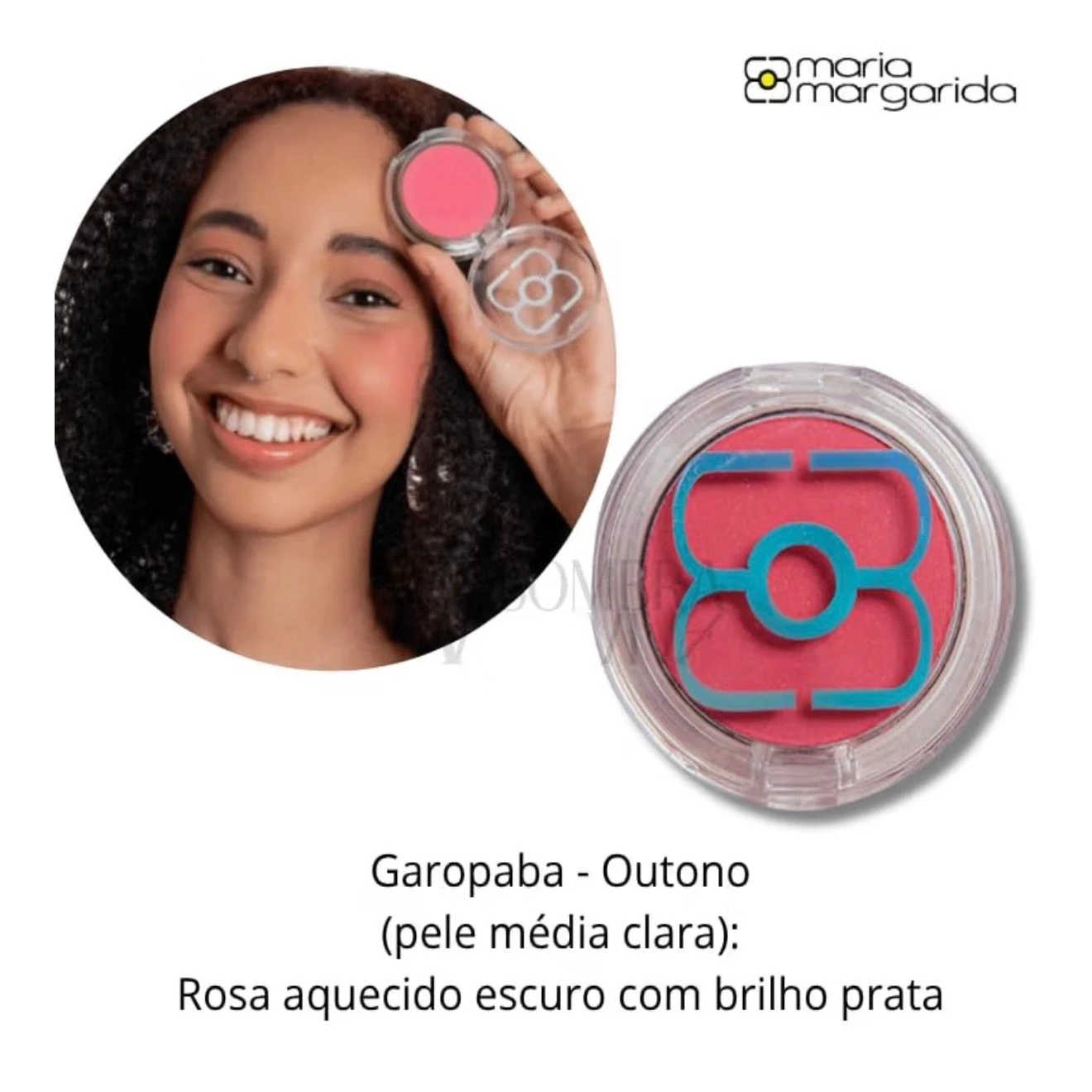Blush compacto margariblush Garopaba - Maria Margarida  - 2