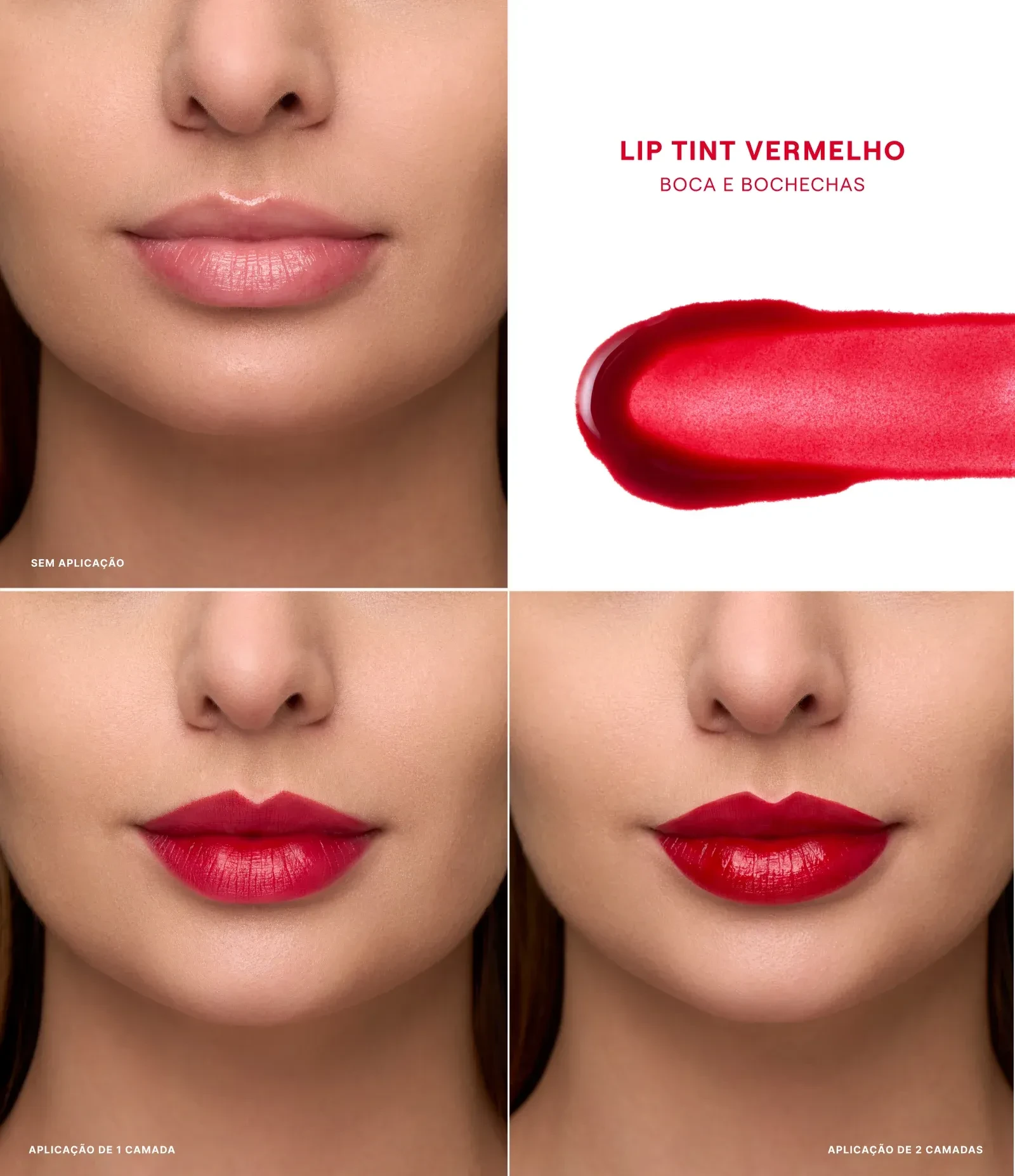 Lip Tint vermelho paixão - boca rosa  - 2