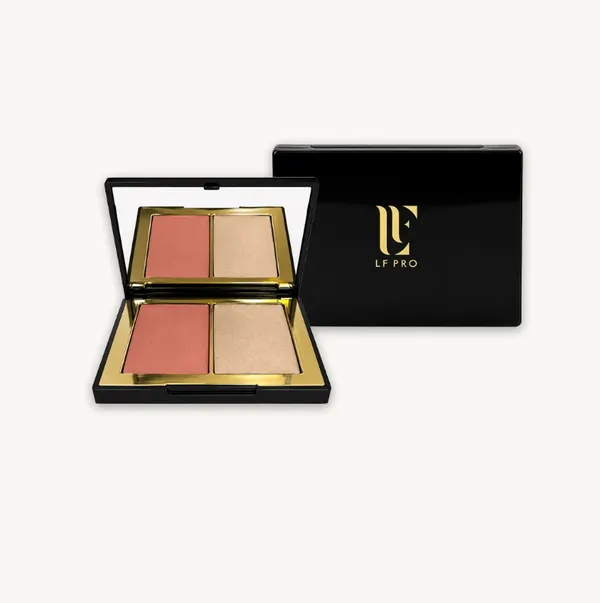 Cream Color Peach Blush E Iluminador - LF PRO