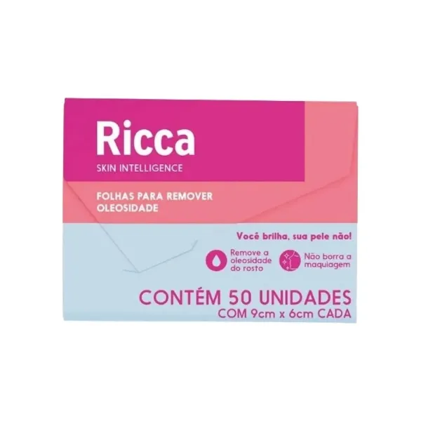 Lenço removedor de oleosidade - Ricca