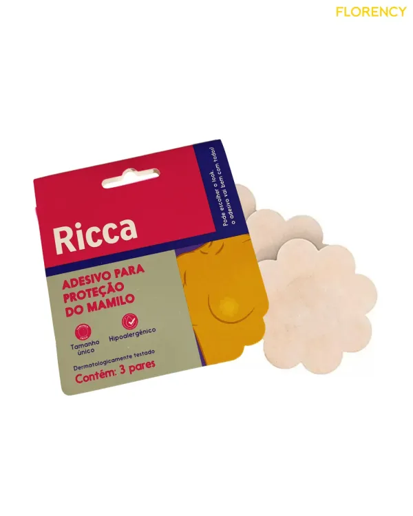Adesivo de mamilo 3 pares - Ricca