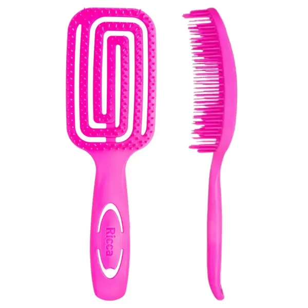 Escova Wet e Dry Rosa - Ricca 