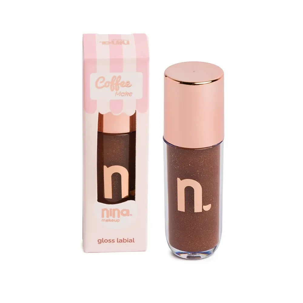 Gloss labial cor coffe - Nina makeup  - 1