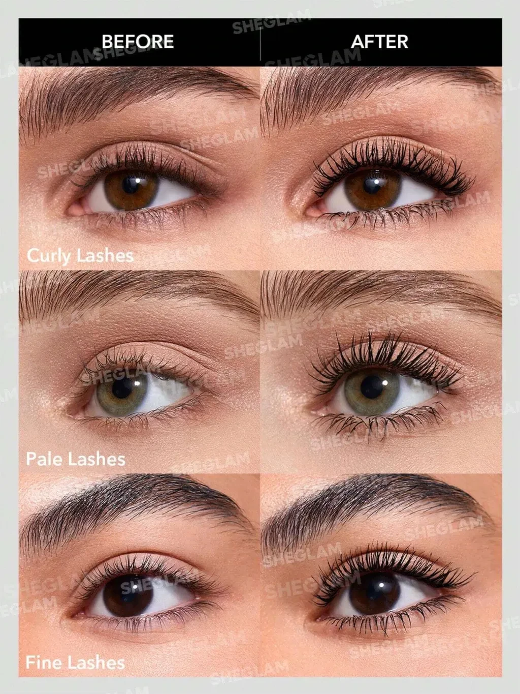 Rímel All-In-One Volume & Length-Preto lavável - SHEGLAM - 2