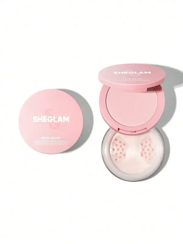 Powder for face and eye area Insta-ready Duo Bubblegum - SHEGLAM