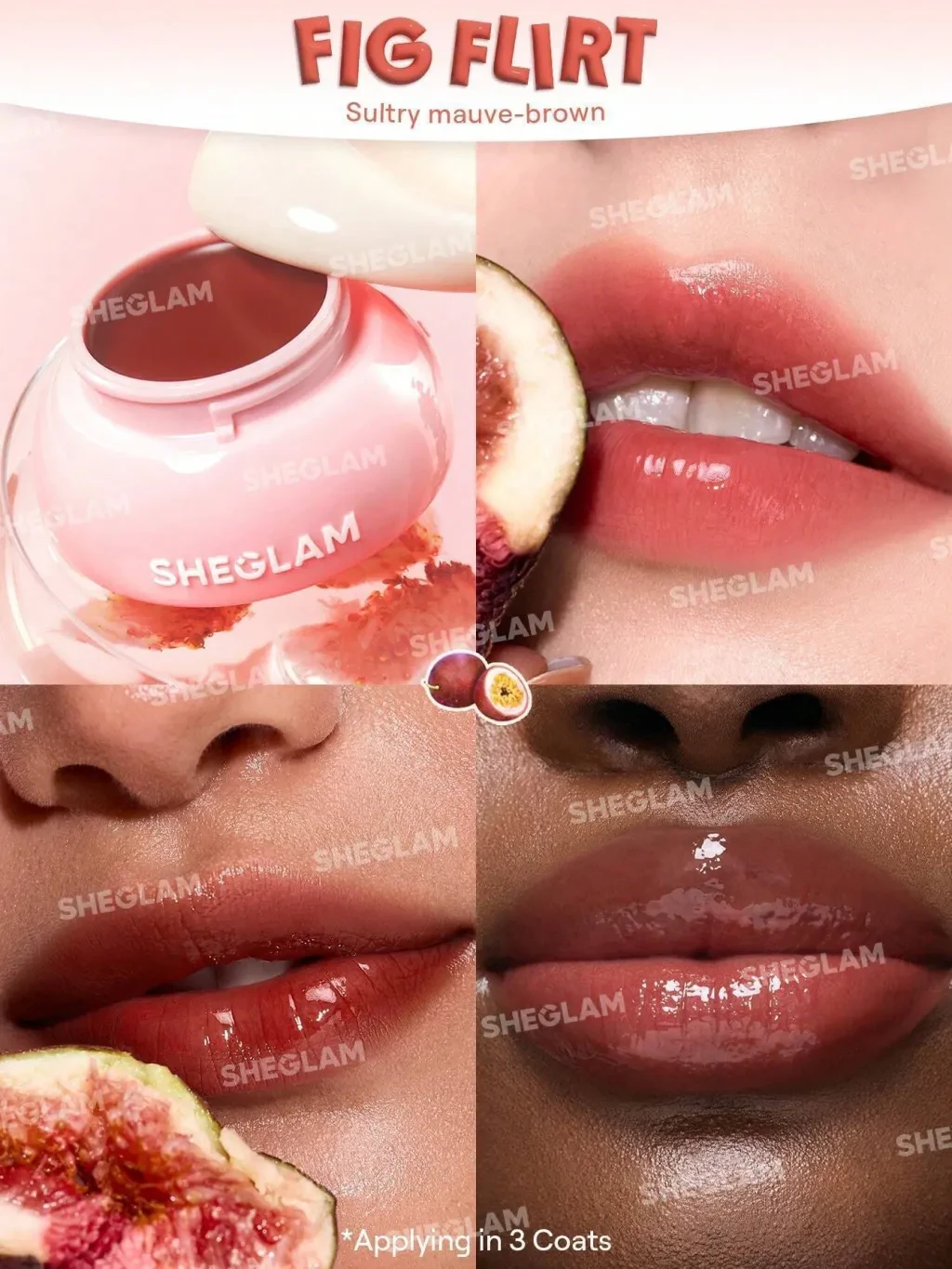Hydra Jelly Pocket Lip Jam fig flirt- SHEGLAM - 2