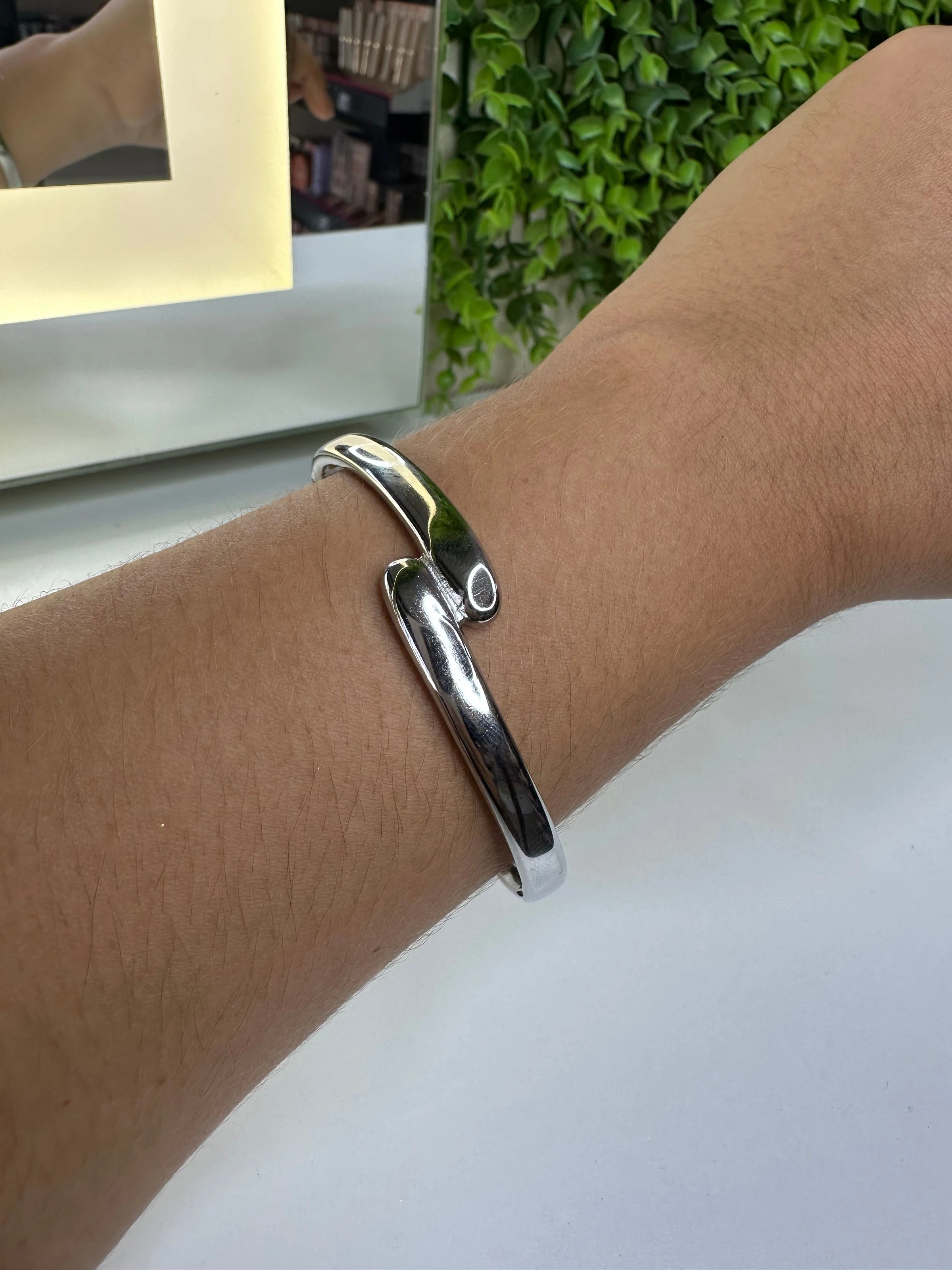 Bracelete Prata aço inox  - 1