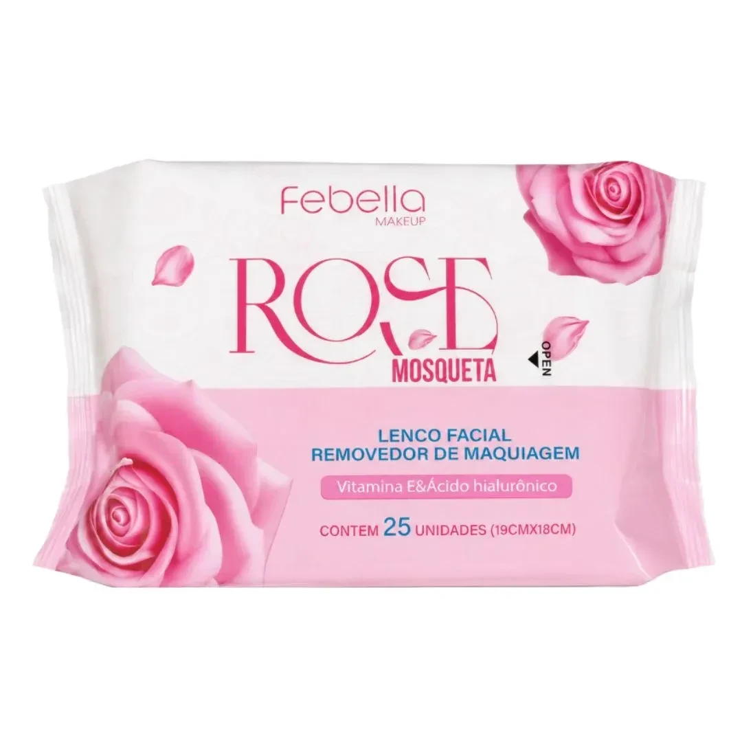 Lenço demaquilante Rosa Mosqueta - Febella  - 1